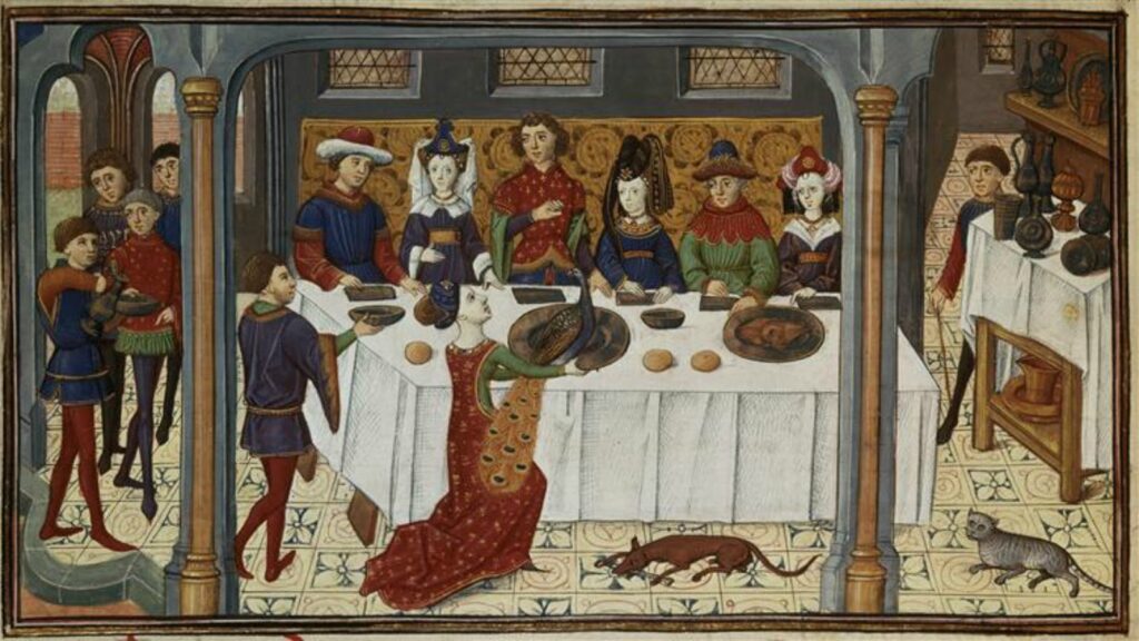 cucina-medievale-tavola