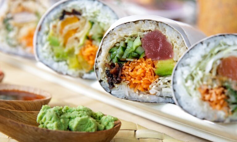 Sushi Burrito Delivery catering grasch